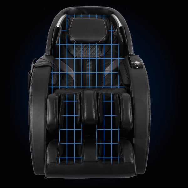 Infinity Evolution Max massage chair TrueFit™ body scanning technology in use.