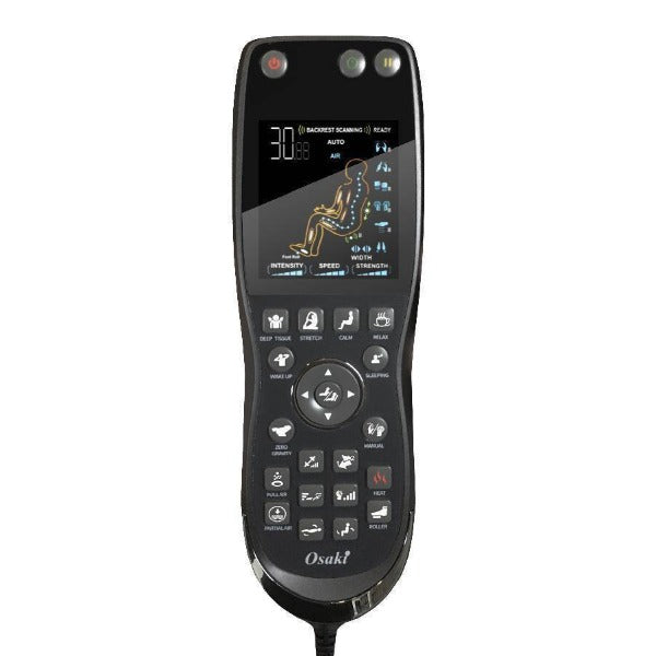 The Osaki OS-Pro Omni Massage Chair comes with a user-friendly handheld remote for easy operation.