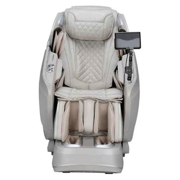 The Titan Pro Vigor 4D Massage Chair uses 4D rollers for the most human-like massage and is available in elegant taupe. 