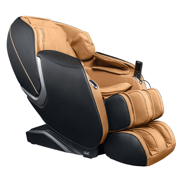 The Osaki OS-Aster Massage Chair has therapeutic 2D rollers, L-Track for neck to glutes coverage, and comes in cappuccino. 