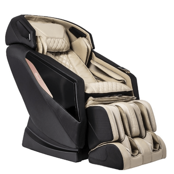 The Osaki OS-Pro Yamato Massage Chair delivers therapeutic massage with 2D rollers and an L-track system and comes in beige.