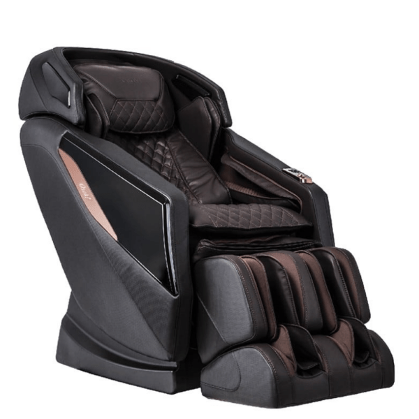 The Osaki OS-Pro Yamato Massage Chair delivers therapeutic massage with 2D rollers and an L-track system and comes in brown.