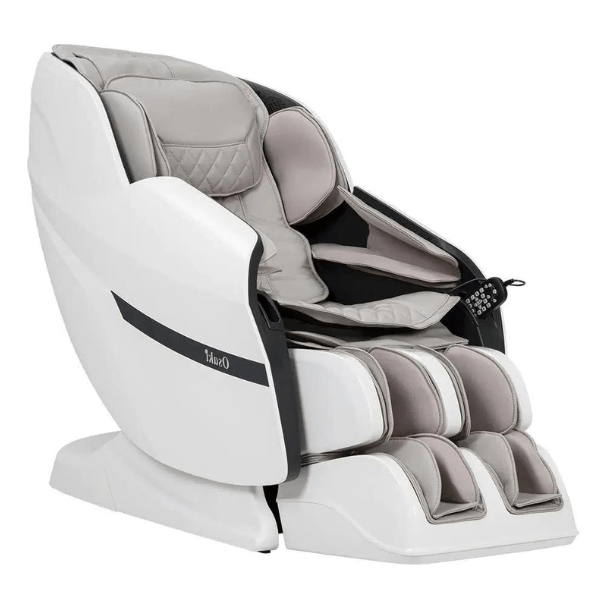 The Osaki Vista Massage Chair comes with therapeutic 2D rollers and comes in 3 elegant colors to choose from including taupe. 