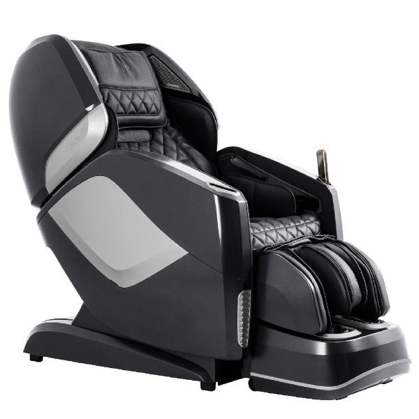 The Osaki OS-Pro Maestro Massage Chair comes with 4D Rollers, an L-Track, air compression therapy, and is available in black.