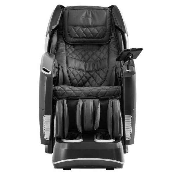 The Osaki OS-4D Pro Maestro LE massage chair has humanlike 4D rollers, a touchscreen tablet, calf kneading, & comes in black.
