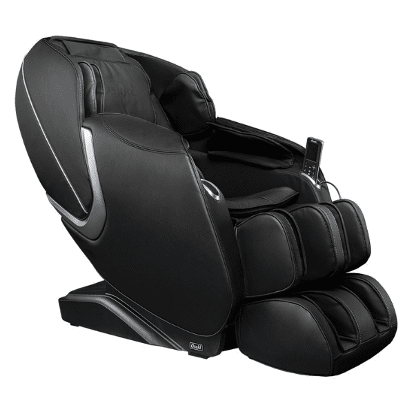 The Osaki OS-Aster Massage Chair has therapeutic 2D rollers, L-Track for neck to glutes coverage, and is available in black.