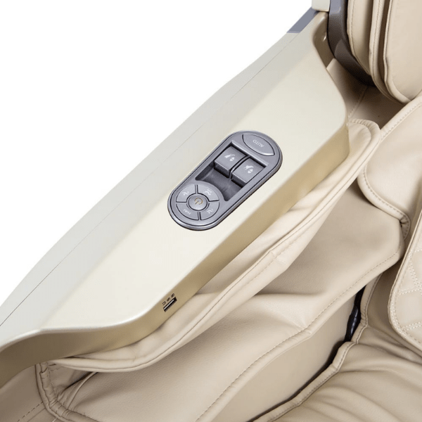 Osaki OS-Pro First Class Massage Chair comes with a quick access control panel on the armrest for easy adjustments.