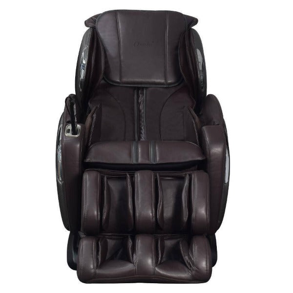 The Osaki OS-4000LS Massage Chair comes with therapeutic 2D rollers, an L-Track system, and full-body air compression. 