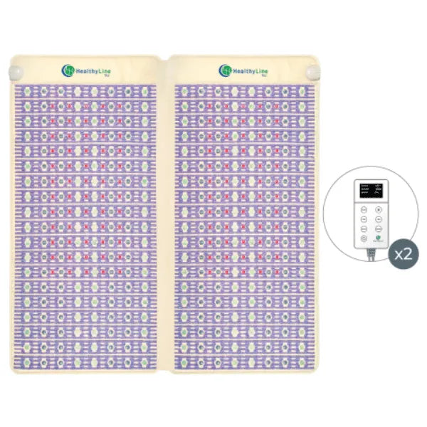 HealthyLine Wellness TAJ-Mat King 8076 Firm - Photon PEMF Split Inframat Pro