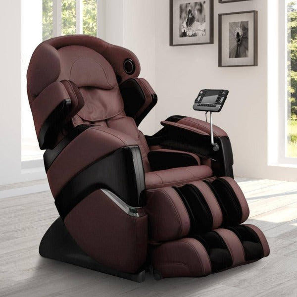 The Osaki OS-3D Pro Cyber Massage Chair has 3D rollers for full-body massage, an S-Track, and is available in sleek brown.