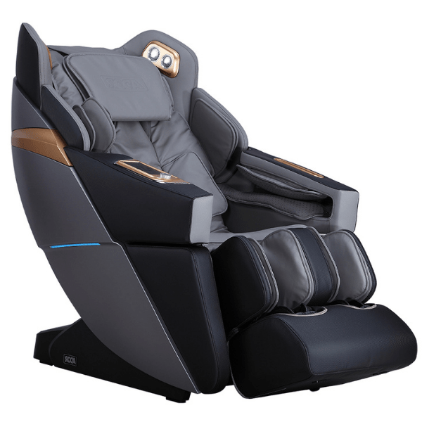 The Ador 3D Allure Massage Chair is available in black and charcoal with full-body air compression and deep tissue massage. 