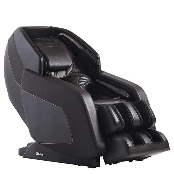 The Daiwa Hubble Massage Chair is available in sleek chocolate and comes with 3D rollers for deep tissue massage therapy. 