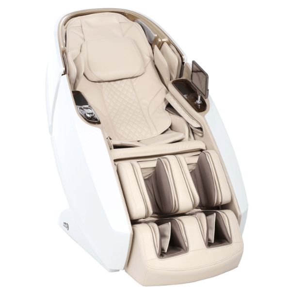 The Daiwa Supreme Hybrid massage chair comes equipped with high-tech features including inversion and a touch-screen tablet. 
