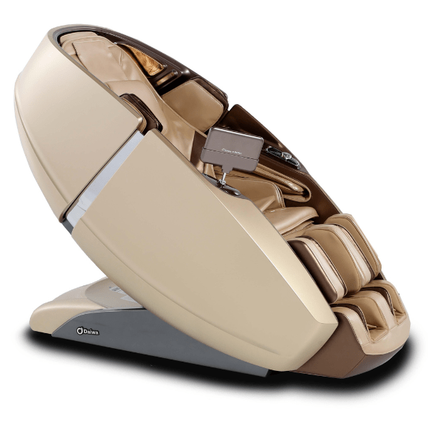 The Daiwa Supreme Hybrid Massage Chair comes in four beautiful colors including gold with wood-grain accents. 