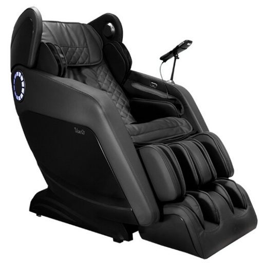 The Osaki OS-Hiro LT Massage Chair has 3D rollers for deep tissue massage, L-Track, air compression, and comes in black.  