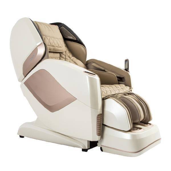 The Osaki OS-Pro Maestro Massage Chair comes with 4D Rollers, an L-Track, air compression therapy, and is available in beige.