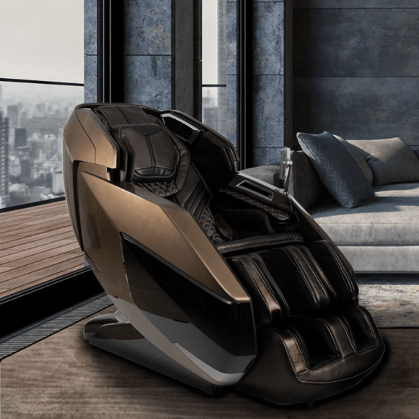 The Infinity Circadian Syner-D Massage Chair comes in two beautiful colors to choose from including sleek chocolate brown.