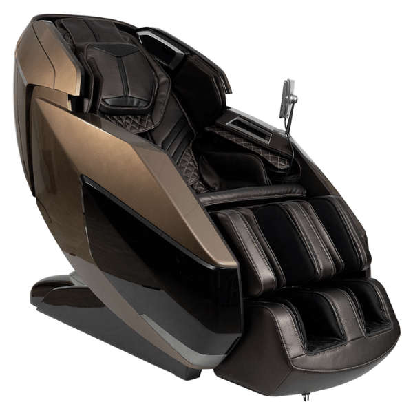 The Infinity Circadian Syner-D Massage Chair uses dual track rollers for full-body stretching and spinal decompression. 