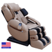 The Luraco iRobotics i9 Max Billionaire Edition Massage Chair is made with genuine leather and is available in elegant cream. 