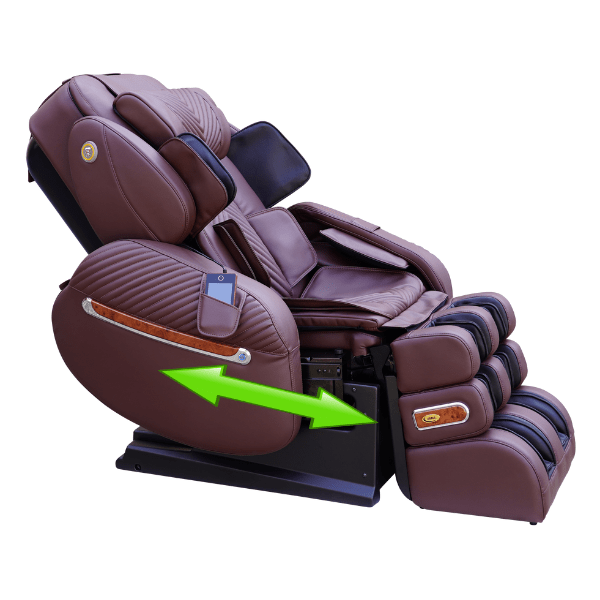 The Luraco iRobotics i9 Max Plus Medical Massage Chair comes with patented powered easy-entry armrests for simple entry and exit.