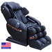 The Luraco iRobotics i9 Max Special Edition Massage Chair is made with luxurious leather upholstery and is available in black. 