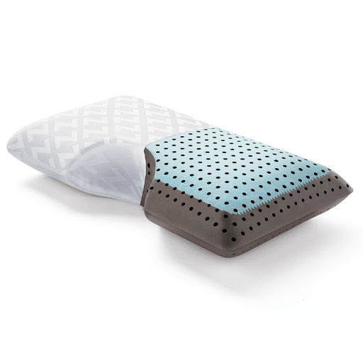 The Malouf Shoulder Carboncool pillow has phase-changing material designed to provide continuous temperature regulation. 