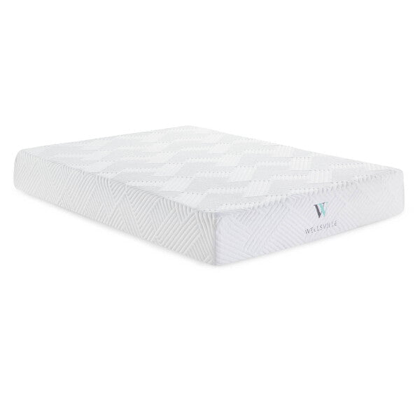 The medium-firm Wellsville 11 Inch Mattress offers incredible support with temperature-regulating gel-infused memory foam. 
