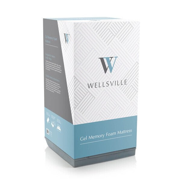 The Malouf Wellsville 8-inch Mattress is conveniently packaged after being compressed and roll-packed for easy shipping. 
