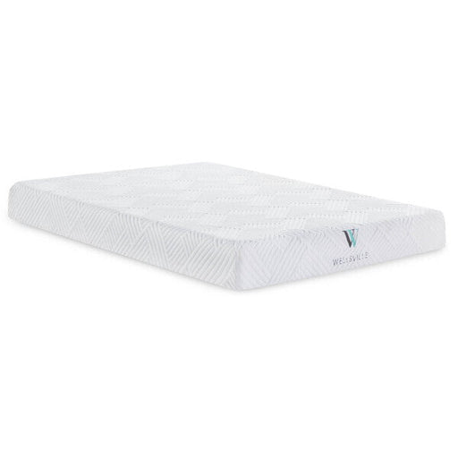 The medium-firm Wellsville 8 Inch Mattress offers incredible support with temperature-regulating gel-infused memory foam. 