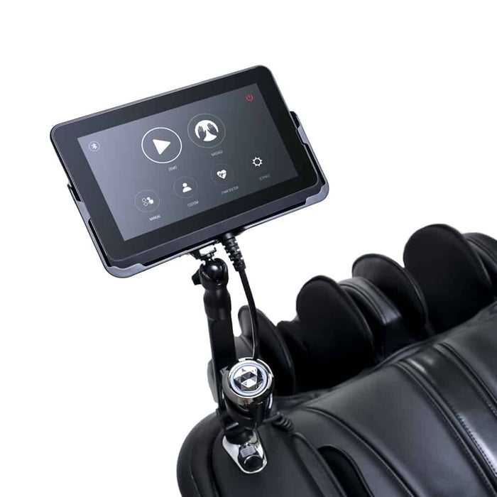 The Ogawa Master Drive AI 2.0 Massage Chair comes with an easy-to-use touchscreen tablet remote.  
