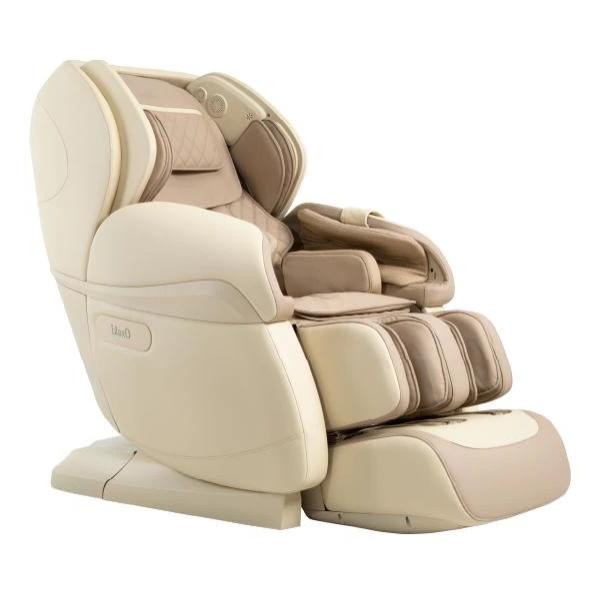The Osaki OS-4D Pro Paragon massage chair has 4D rollers, an L-track, heated foot rollers, reflexology, and comes in beige.