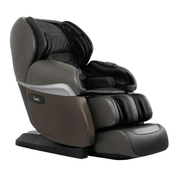 The Osaki OS-4D Pro Paragon massage chair has 4D rollers, an L-track, heated foot rollers, reflexology, and comes in brown.