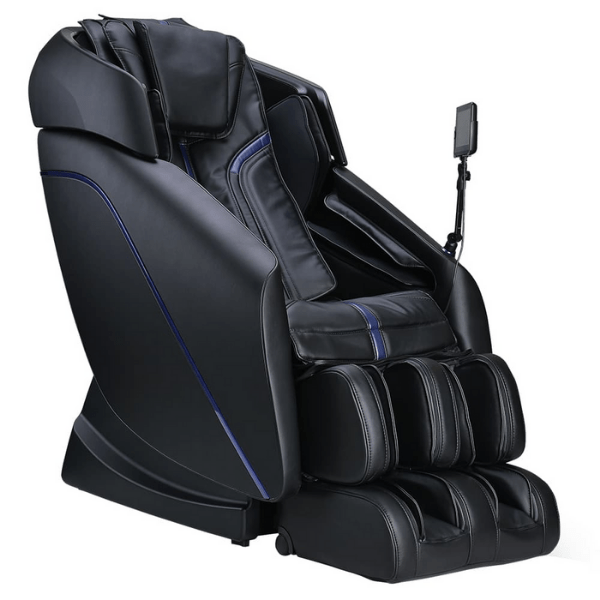 The Ogawa OG-7500 Active L 3D massage chair uses 3D rollers for deep tissue massage, air compression, and comes in black.