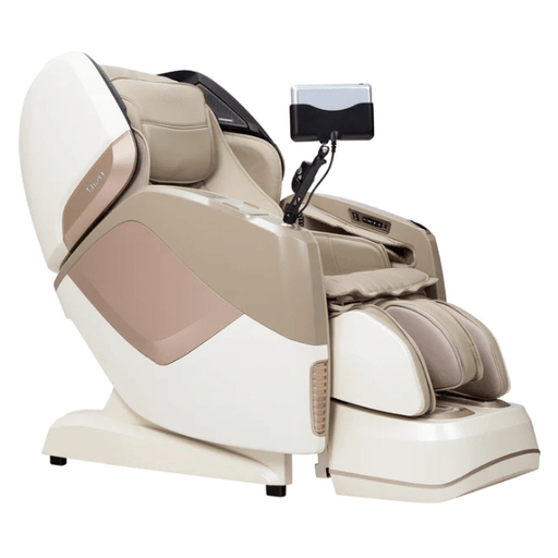 The Osaki 4D Maestro LE 2.0 Massage Chair is available in beautiful beige and uses 4D technology for a human-like massage. 