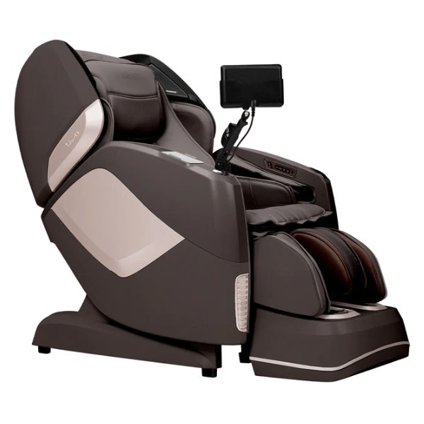 The Osaki Maestro LE 2.0 Massage Chair is available in beautiful brown and uses 4D technology for a human-like massage. 