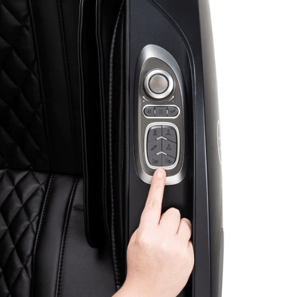 The Osaki OP-4D Master Massage Chair comes with a quick access control panel on the armrest for quick adjustments.