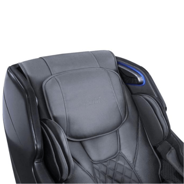 The Osaki Maxim 3D LE massage chair comes with premium Bluetooth speakers on the headrest with built-in chromotherapy lights.