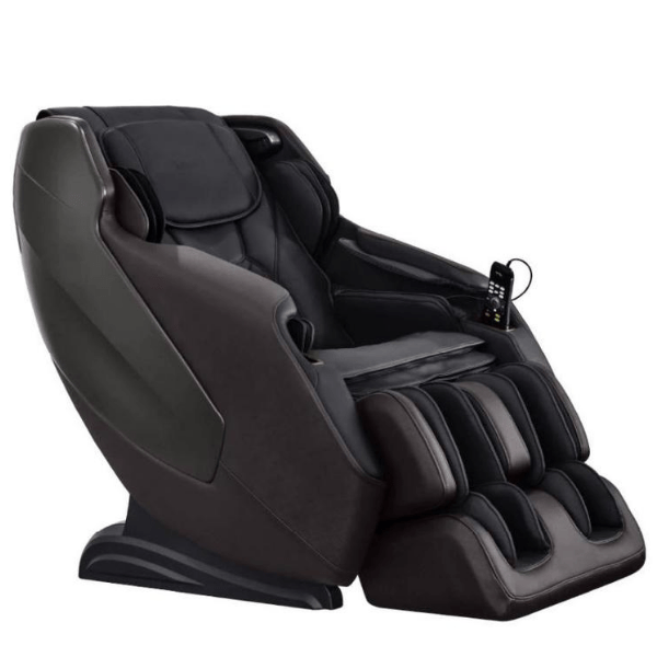 The Osaki Maxim 3D LE massage chair uses 3D rollers for deep tissue massage, L-Track, air compression, and comes in brown. 