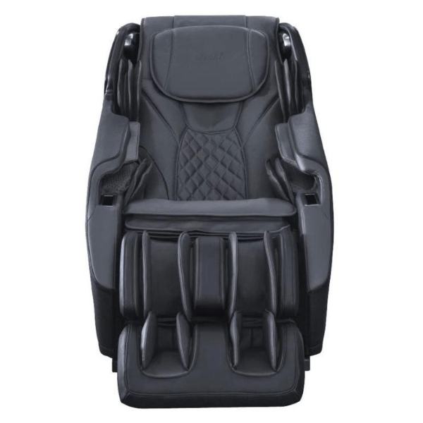 The Osaki Maxim 3D LE massage chair uses 3D rollers for deep tissue massage, an L-track rolling system, and comes in black.