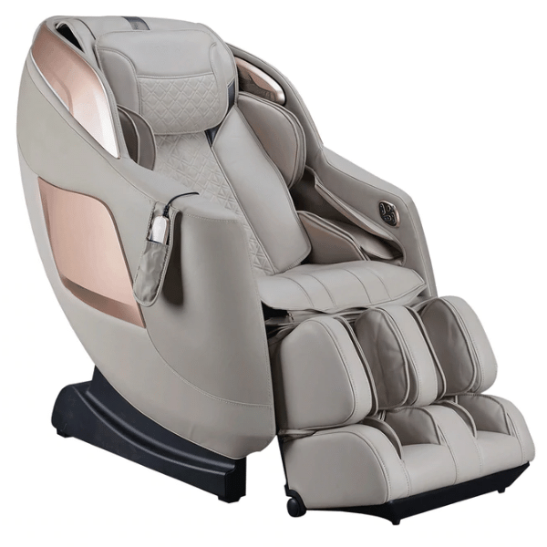The Osaki OS Pro-3D Sigma Massage Chair uses deep tissue 3D rollers, L-track for neck to glutes coverage, and zero gravity. 