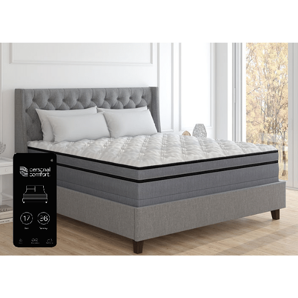 The Personal Comfort A8 Number Bed includes a wireless remote and 45 levels of adjustment for complete sleep personalization. 