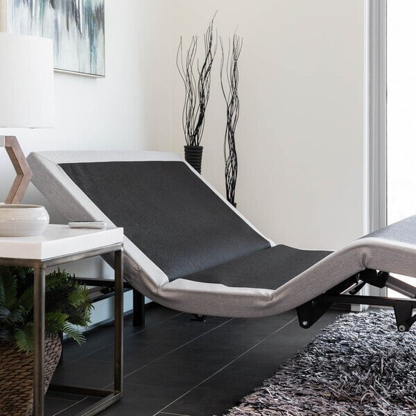 The Malouf M455 Smart Adjustable Bed Base comes with massage, snore detection, USB ports, Zero Gravity, and Anti-Snore. 