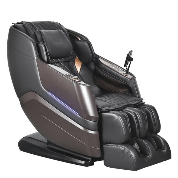 The Titan TP-Epic 4D Massage Chair uses advanced 4D massage rollers to deliver a human-like massage and comes in sleek brown.