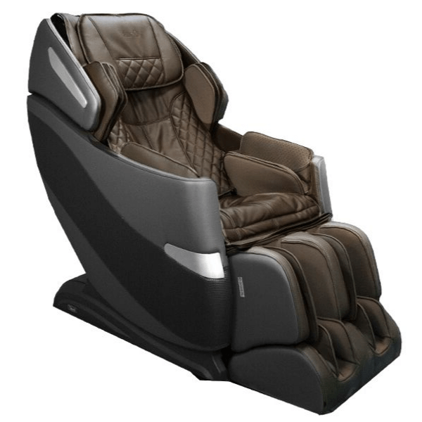 The Osaki OS-Pro Honor Massage Chair has 3D L-Track rollers for full-body deep tissue massage and comes in sleek brown.