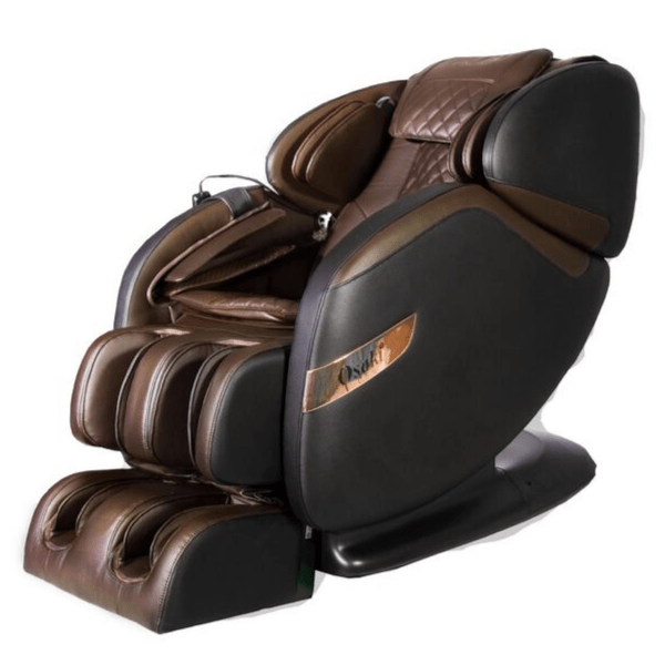 The Osaki OS-Champ Massage Chair has therapeutic 2D rollers with an L-Track for full-body massage and comes in black & brown. 