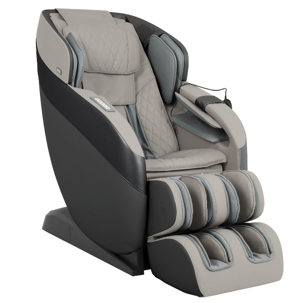 The Ador Infinix Massage Chair comes in elegant black and has a 2D roller system, zero gravity, heat, and air compression.