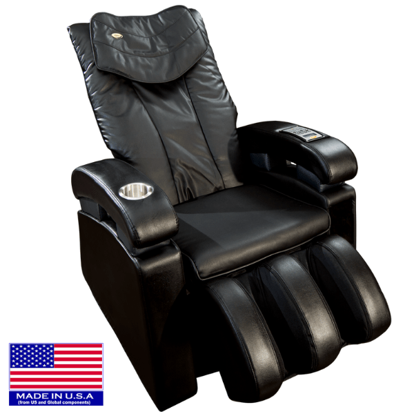 The Luraco IRobotics Sofy Massage Chair is Made in U.S.A and can be used as a recliner or a therapeutic 2D massage chair.