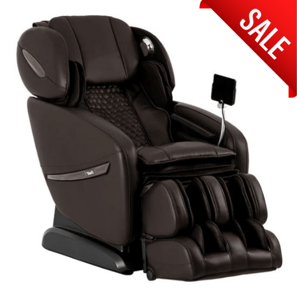 The Osaki OS-Pro Alpina Massage Chair has therapeutic 2D rollers, air compression, zero gravity, vibration, and reflexology. 