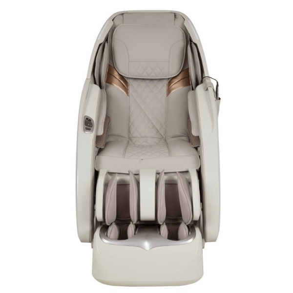 The Osaki OS-Pro 3D Tecno Massage Chair uses 3D rollers for deep tissue massage, air compression, and powerful foot massage. 