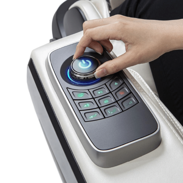 The Osaki Otamic 4D Sedona LT massage chair comes with a quick access control panel with smart dial for quick adjustments.
